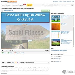 Cosco 4000 English Willow Cricket Bat - Sabkifitness.Com