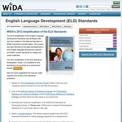 English Language Development (ELD) Standards