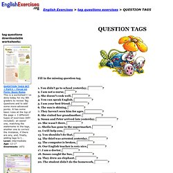 QUESTION TAGS