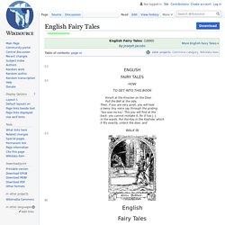 English Fairy Tales