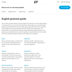 English grammar guide