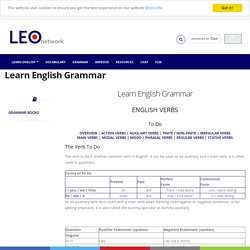 English Grammar - The verb to do - Learn English