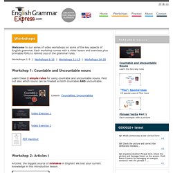 English Grammar Tutorials