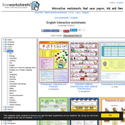 English Interactive worksheets