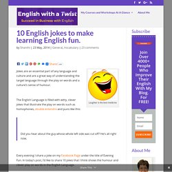 10 English jokes to make learning English fun.