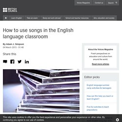 How to use songs in the English language classroom