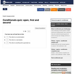 English language quiz - conditionals - 01