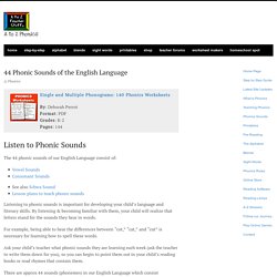 44 Phonic Sounds of the English Language