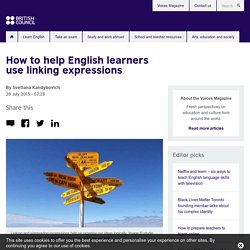 How to help English learners use linking expressions