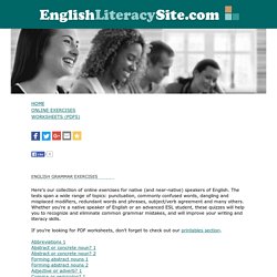 English literacy exercises - Improve your literacy skills and writing skills
