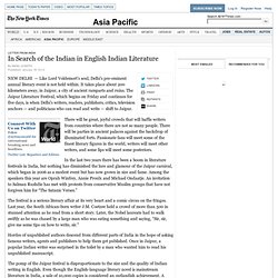 In Search of the Indian in English Indian Literature
