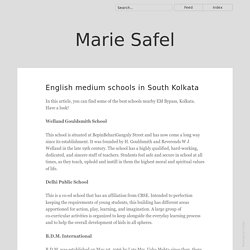 English medium schools in South Kolkata - Marie Safel