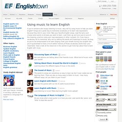 English music - How to learn English using music