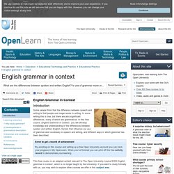 English Grammar in Context - OpenLearn - Open University - E303_1