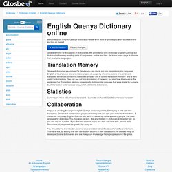 English- Quenya Dictionary