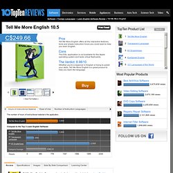 Tell Me More English 2011 - TopTenREVIEWS