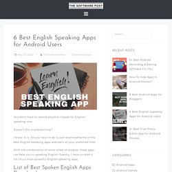 6 Best English Speaking App for Android Users