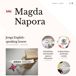 Jenga English- speaking lesson – Magda Napora