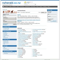 english teacher: Jobs Search Results - NZ Herald Jobs