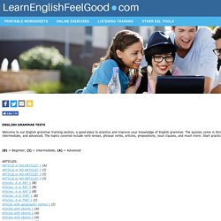 English Grammar Tests for ESL Students - English Grammar Practice Quizzes