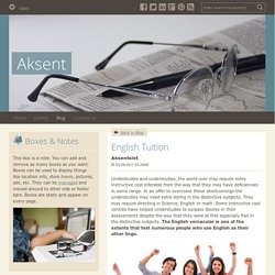 English Tuition - Aksent : powered by Doodlekit