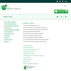 English Tutorial : English Grammar, Spoken English Tutorial
