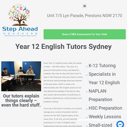 Year 12 English Tutors Sydney