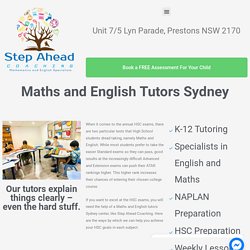 Maths and English Tutors Sydney