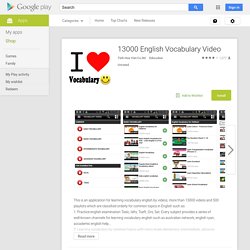 13000 English Vocabulary Video