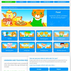 English vocabulary for kids | Food