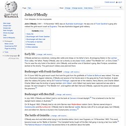 John O'Meally (bushranger)