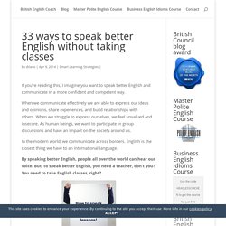 speak better English without taking classes