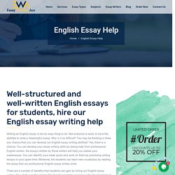 English Essay Writing Service