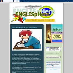 englisphere: using direct speech in a composition