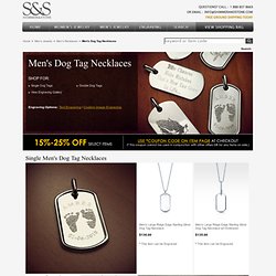 Engraved Dog Tags for Men from Shimmer & Stone Jewelry