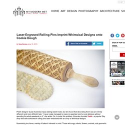 Laser-Engraved Rolling Pins Imprint Whimsical Designs onto Cookie Dough