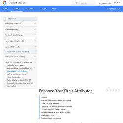 Enhance Your Site's Attributes  