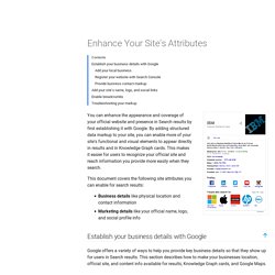 Specify your social profiles to Google  