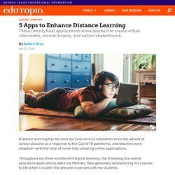 5 Apps to Enhance Distance Learning in Middle and High School