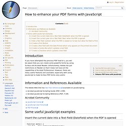 How to enhance your PDF forms with JavaScript