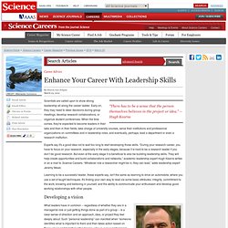 Enhance Your Career With Leadership Skills