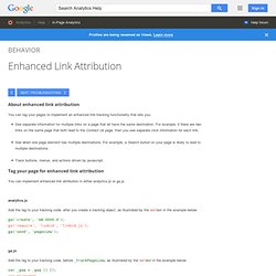 Enhanced Link Attribution - Analytics Help