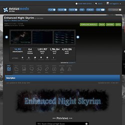 Enhanced Night Skyrim at Skyrim Nexus