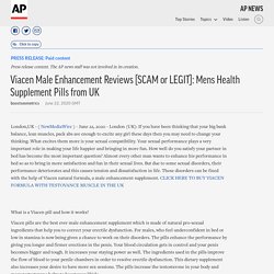 Viacen Male Enhancement Reviews [SCAM or LEGIT]: Mens Health Supplement Pills from UK
