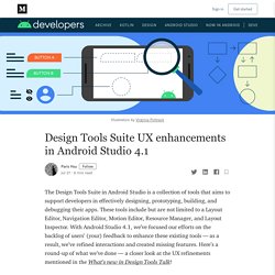 Design Tools Suite UX enhancements in Android Studio 4.1