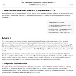 New Features and Enhancements in Spring Framework 3.0