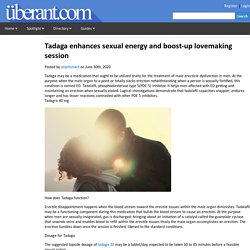 Tadaga enhances sexual energy and boost-up lovemaking session