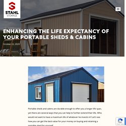 Enhancing The Life Expectancy Of Your Portable Sheds & Cabins