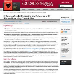 Enhancing Student Learning and Retention with Blended Learning Class Guides (EDUCAUSE Quarterly