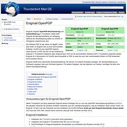 Enigmail OpenPGP